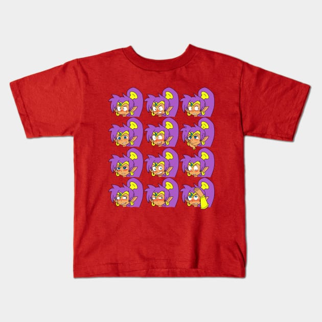 Shantae Expressions Kids T-Shirt by Lyondor